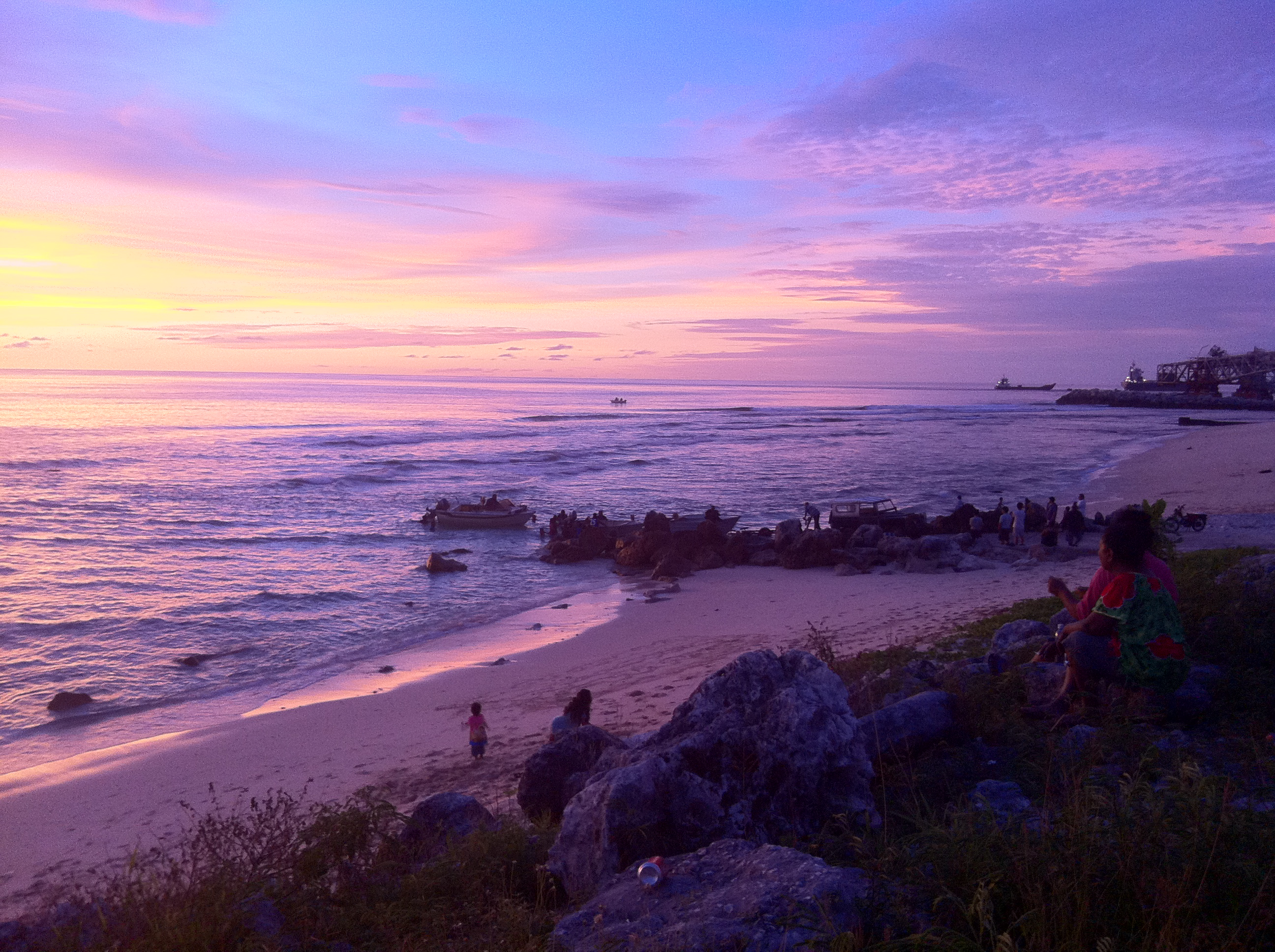 Coastal reef and shoreline